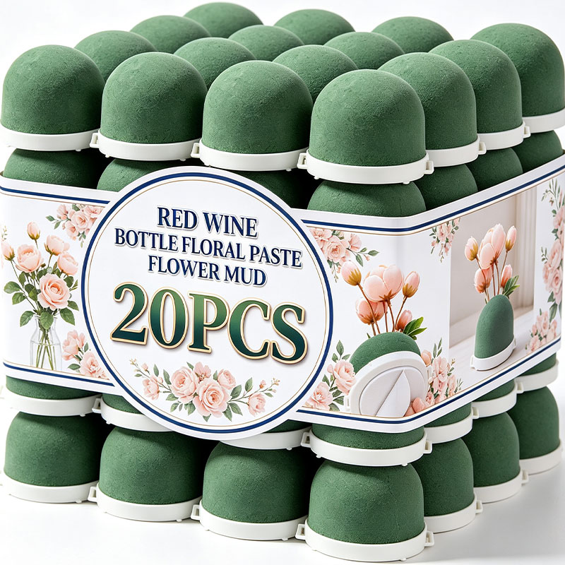Desk Setup Green - 20-1pcs Floral Foam Balls Round Green