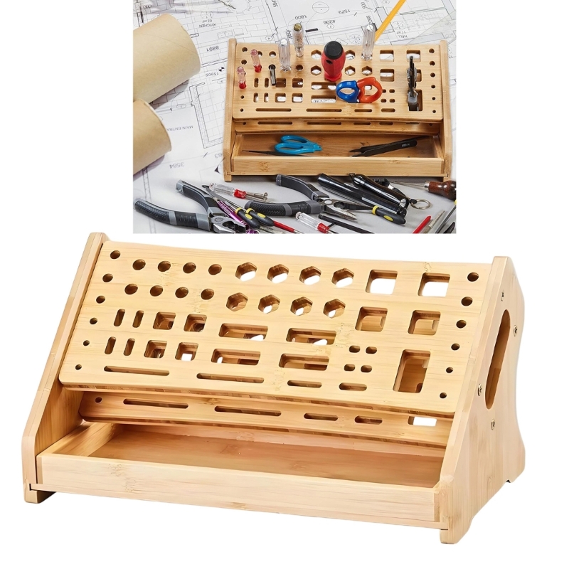 Desk Setup Needs - K1AE Kệ Để Đồ Bằng Gỗ