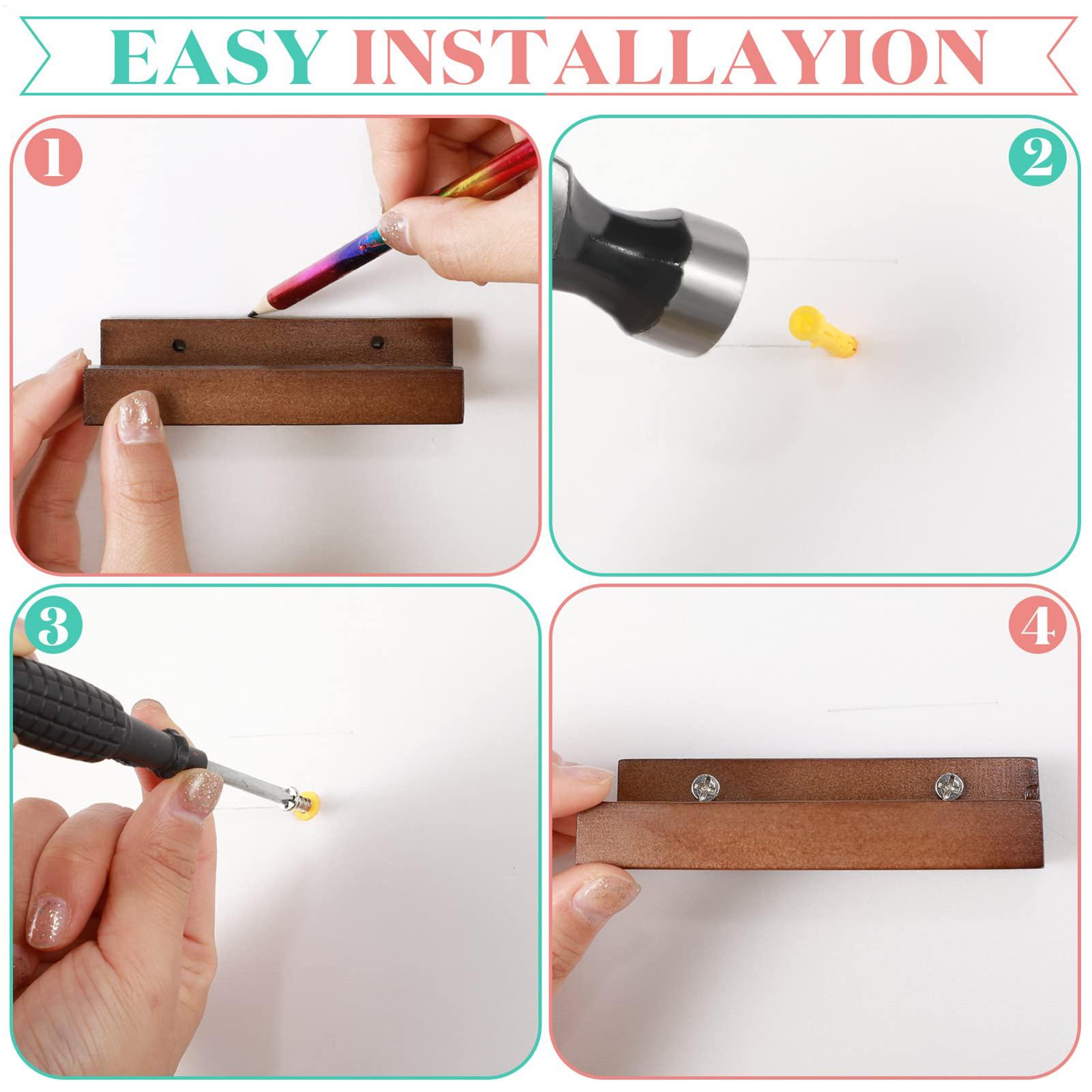 6pcs Wooden vinyl record wall  - đánh giá và giá Monitor Riser Wood
