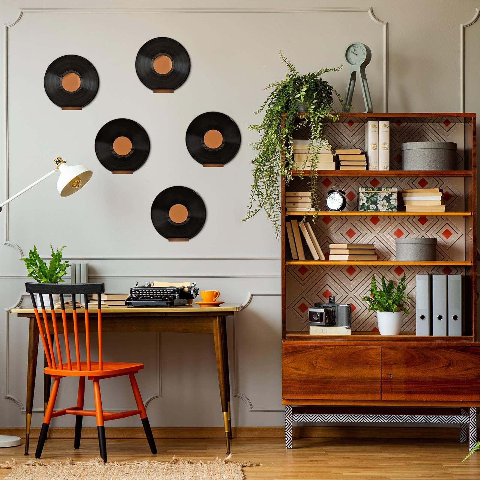6pcs Wooden vinyl record wall  - đánh giá và giá Monitor Riser Wood