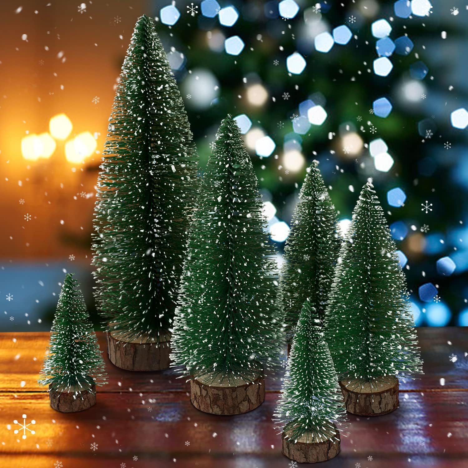 Mini Christmas Tree Bottle Bru - đánh giá và giá Desk Setup Green