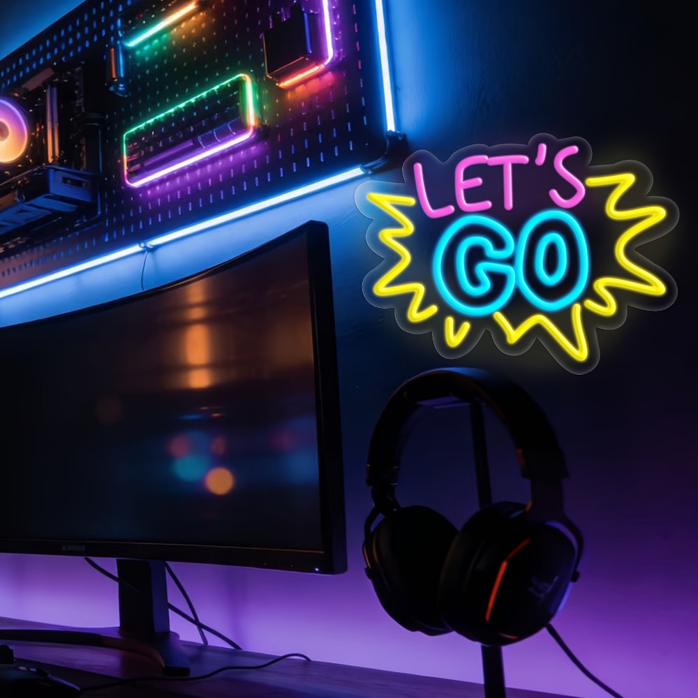 LET'S GO Multicolor LED Neon S - đánh giá và giá Desk Setup Inspiration