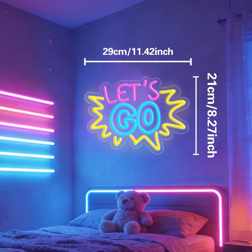 LET'S GO Multicolor LED Neon S - đánh giá và giá Desk Setup Inspiration