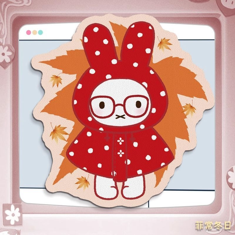 Anime Miffy Leather Mouse Pad  - đánh giá và giá Desk Setup With Tv