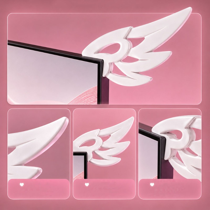 Kawaii 3D Wing Decor for Compu - đánh giá và giá Desk Setup Gifts