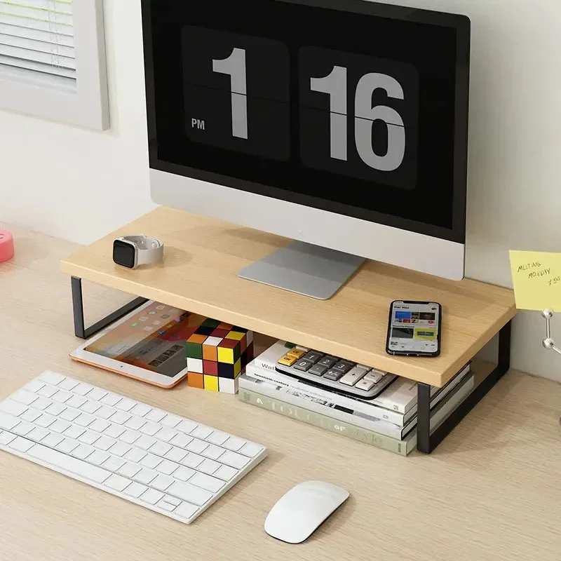 Simple Storage Rack Notebook C - đánh giá và giá Monitor Riser Wood