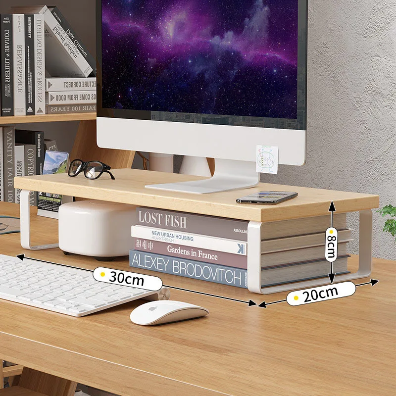 Simple Storage Rack Notebook C - đánh giá và giá Monitor Riser Wood