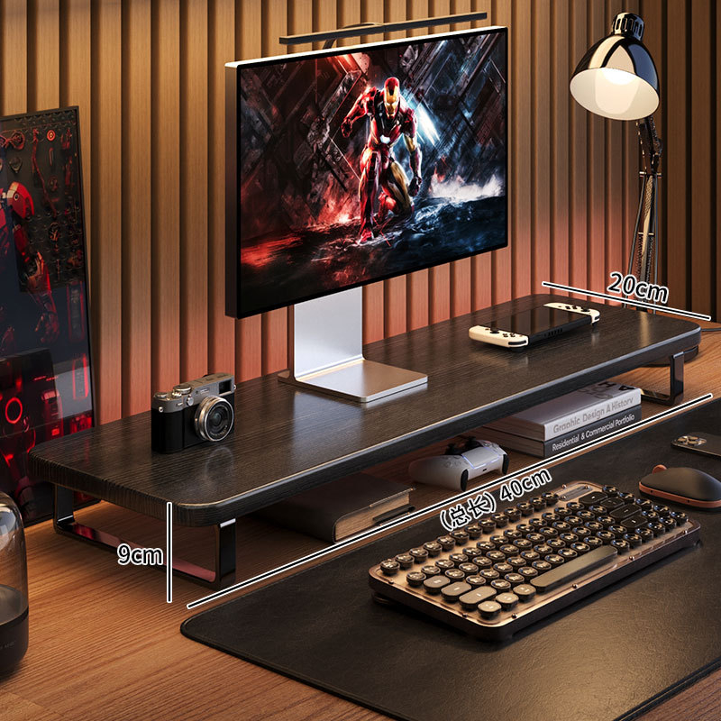 Gaming Monitor Stand Desk Rise - đánh giá và giá Monitor Riser Wood