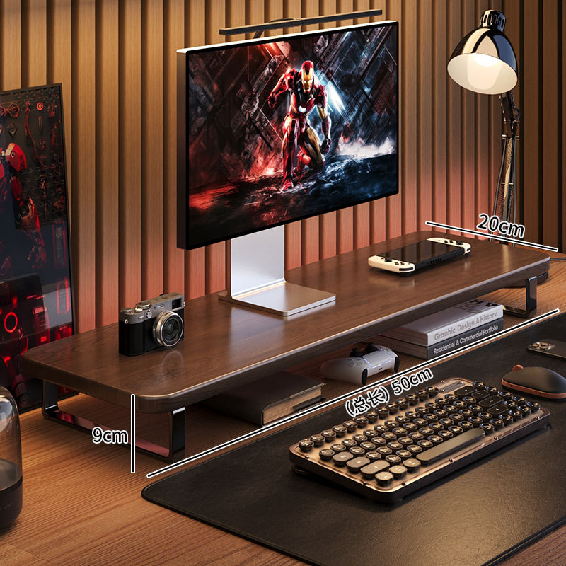 Gaming Monitor Stand Desk Rise - đánh giá và giá Monitor Riser Wood