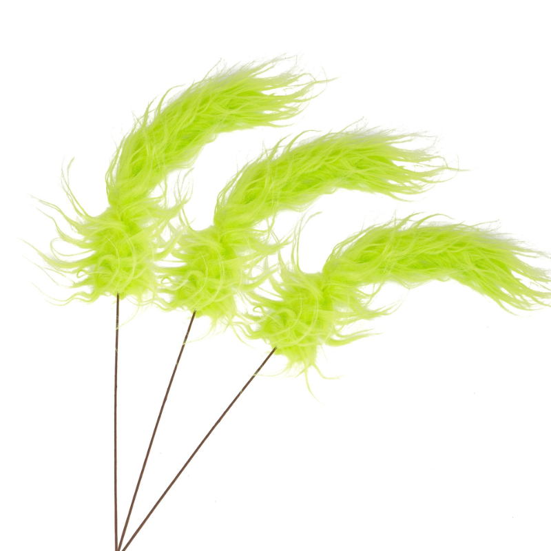 Fluffy Green Grinch Twig Picks - đánh giá và giá Desk Setup Green