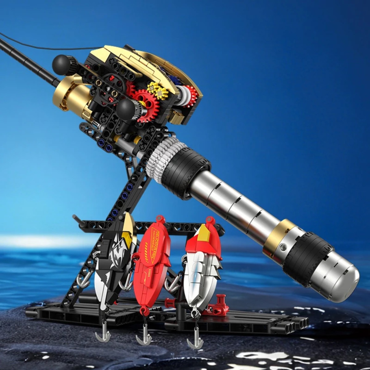 MOC Fishing Rod Model Building - đánh giá và giá Desk Setup Kit