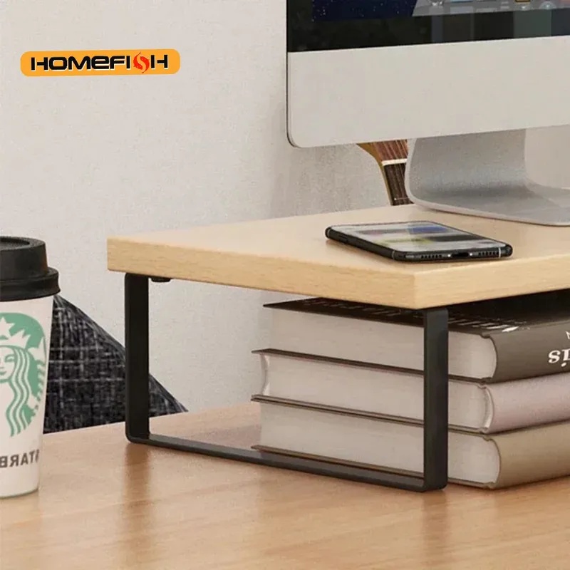 Elevated Desktop Monitor Riser - đánh giá và giá Monitor Riser Wood