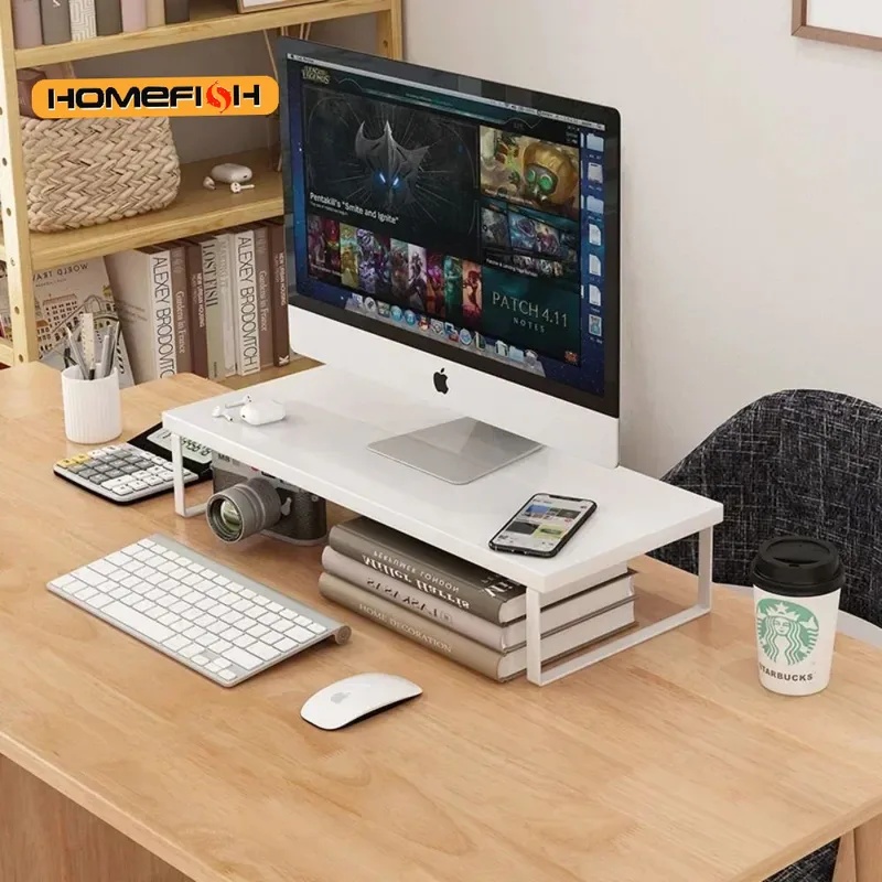 Elevated Desktop Monitor Riser - đánh giá và giá Monitor Riser Wood