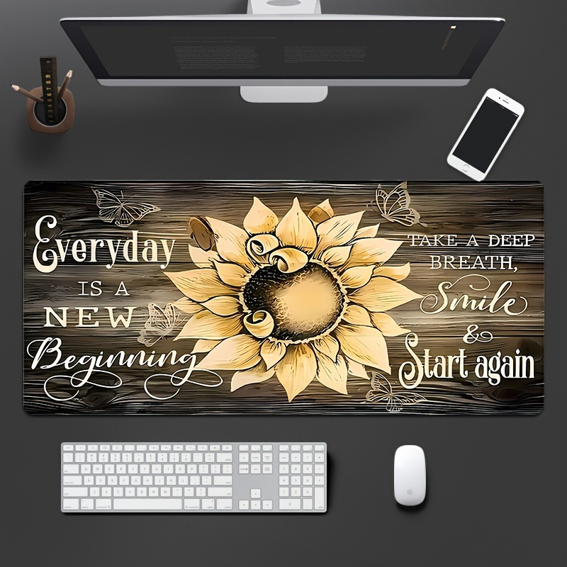 Sunflower Mouse Pad Inspiratio - đánh giá và giá Desk Setup Inspiration