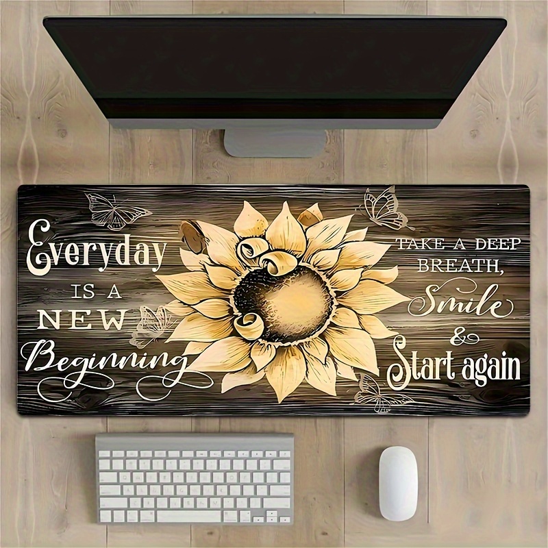 Sunflower Mouse Pad Inspiratio - đánh giá và giá Desk Setup Inspiration