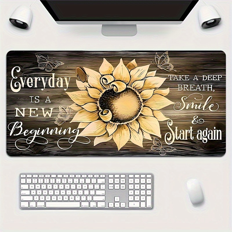 Sunflower Mouse Pad Inspiratio - đánh giá và giá Desk Setup Inspiration