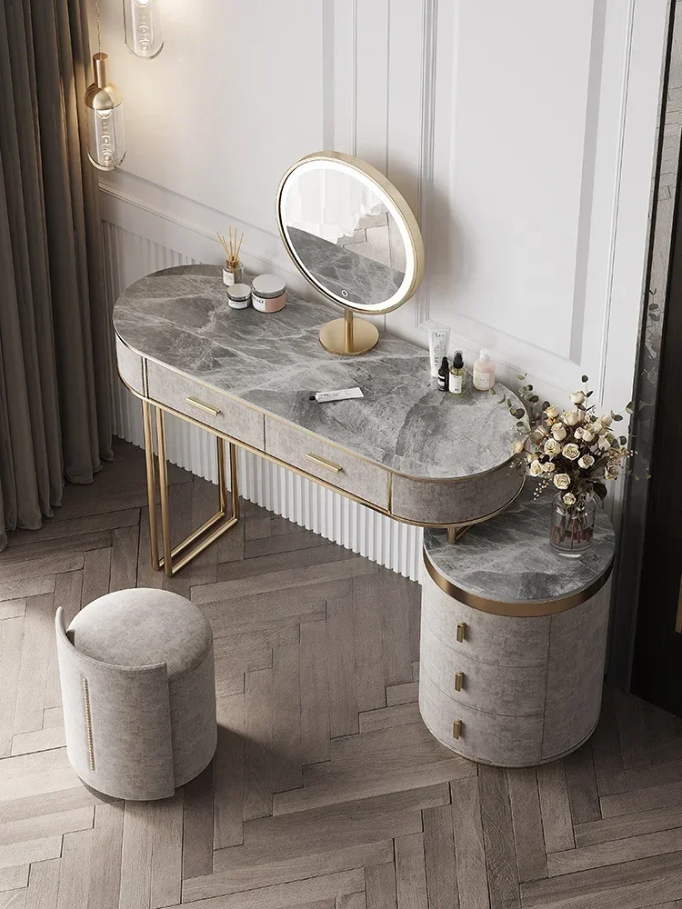 Bedroom Set European Furniture - đánh giá và giá Desk Vanity Setup