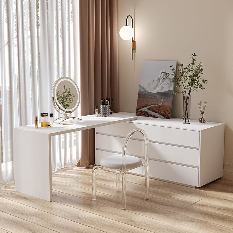 xx-Dresser,Multi-purpose Flat  - đánh giá và giá Desk Vanity Setup