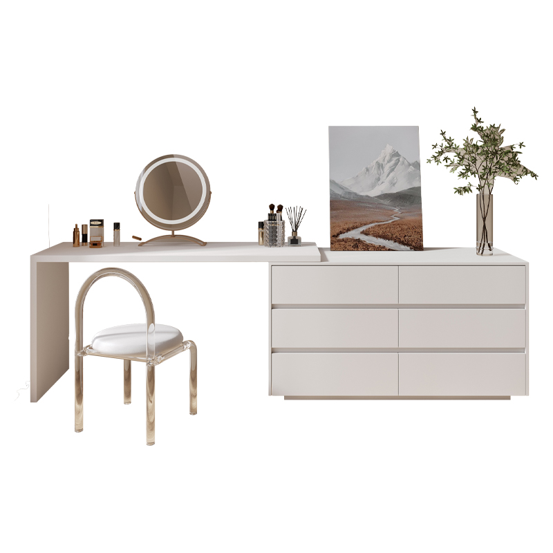 Multi-purpose Flat L Shape Hom - đánh giá và giá Desk Vanity Setup
