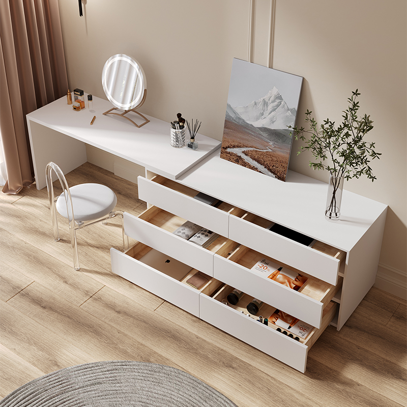 Multi-purpose Flat L Shape Hom - đánh giá và giá Desk Vanity Setup