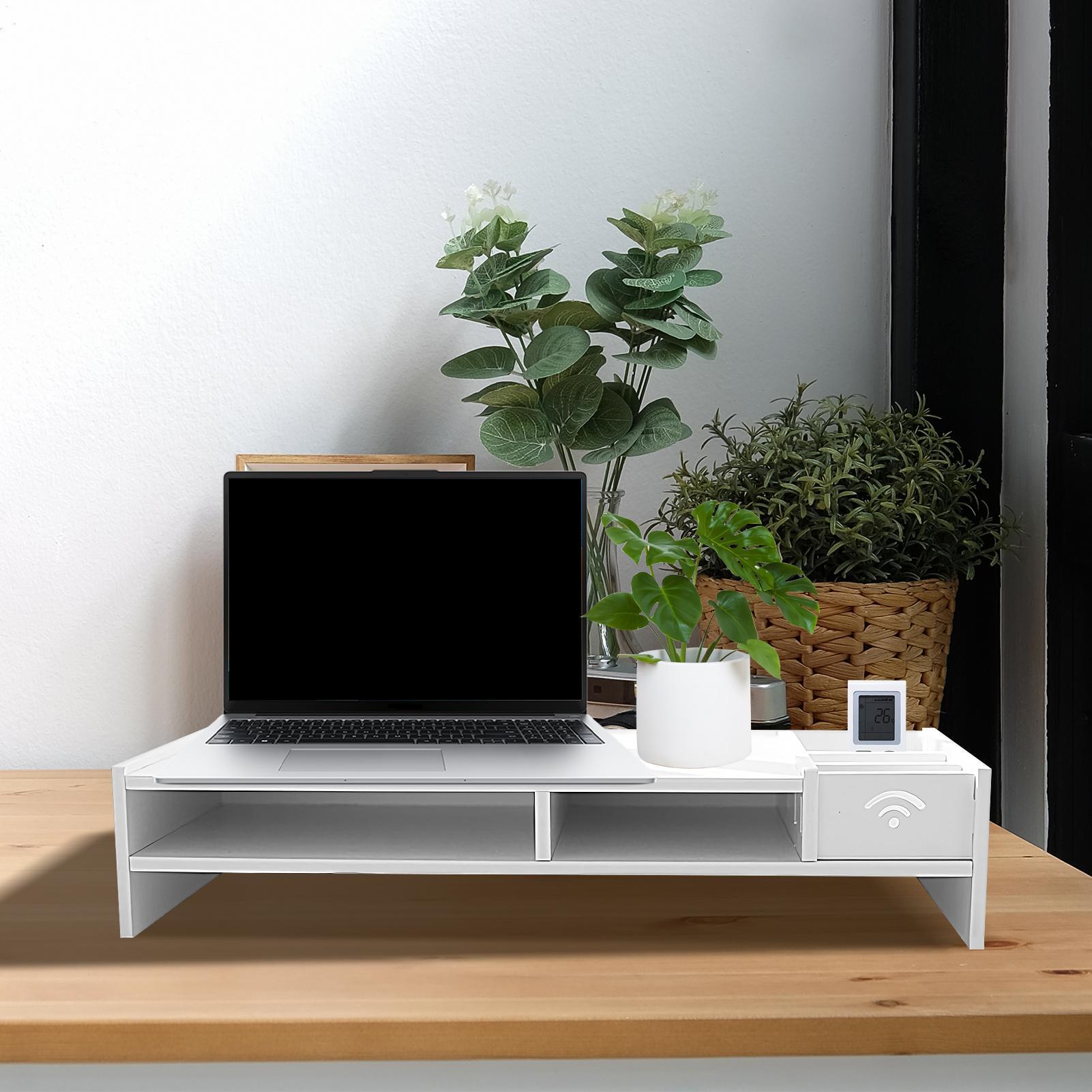 3-Tier Desk Organizer Shelf Fo - đánh giá và giá Monitor Riser Wood