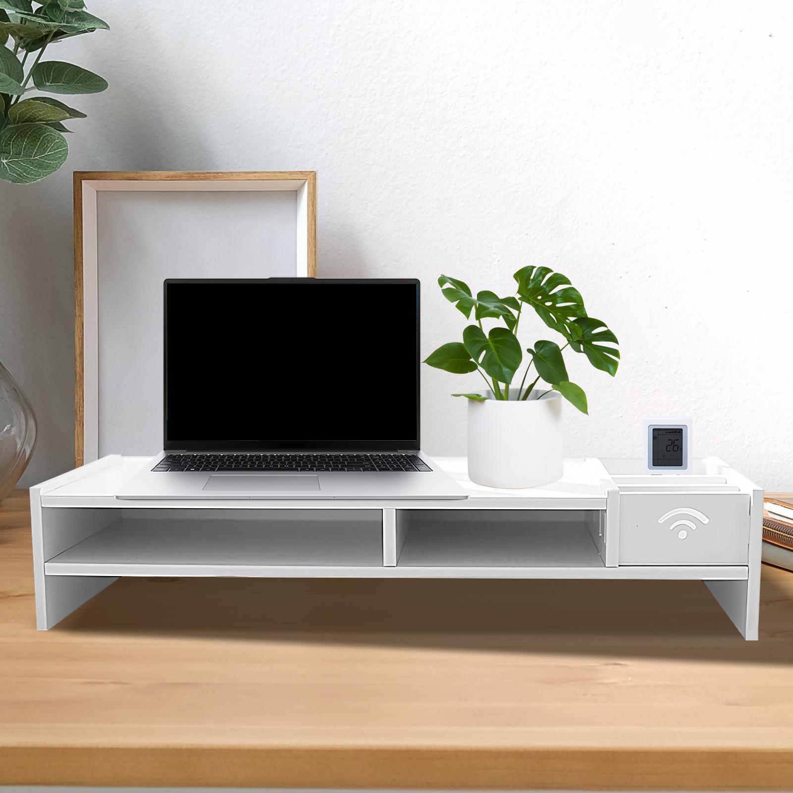 3-Tier Desk Organizer Shelf Fo - đánh giá và giá Monitor Riser Wood