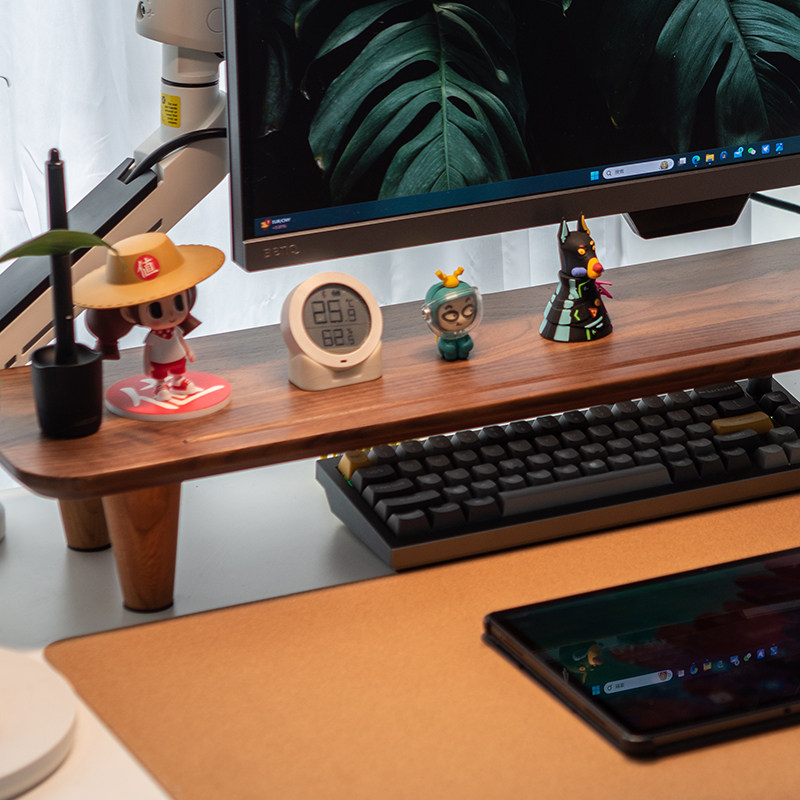Black Walnut Scalable Monitor  - đánh giá và giá Monitor Riser Wood