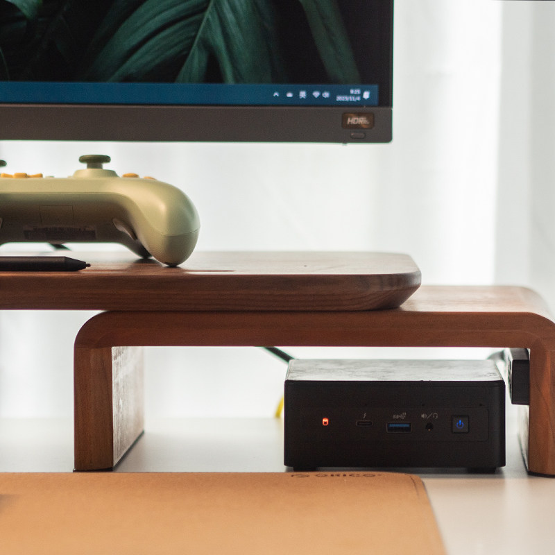 Black Walnut Scalable Monitor  - đánh giá và giá Monitor Riser Wood