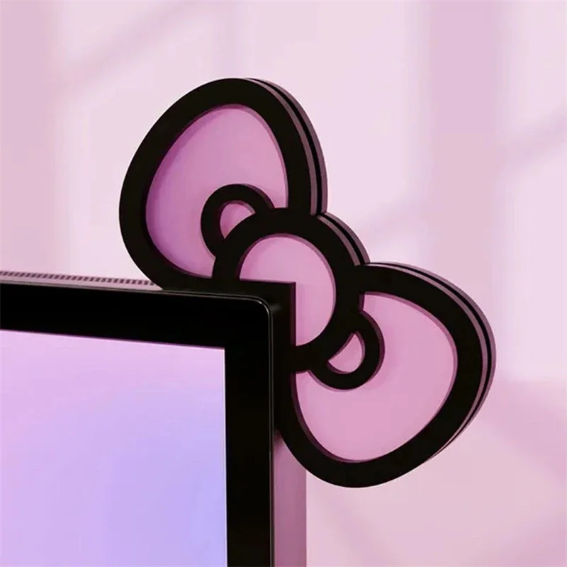 Kawaii Pink Acrylic Bow Monito - đánh giá và giá Desk Setup Gifts