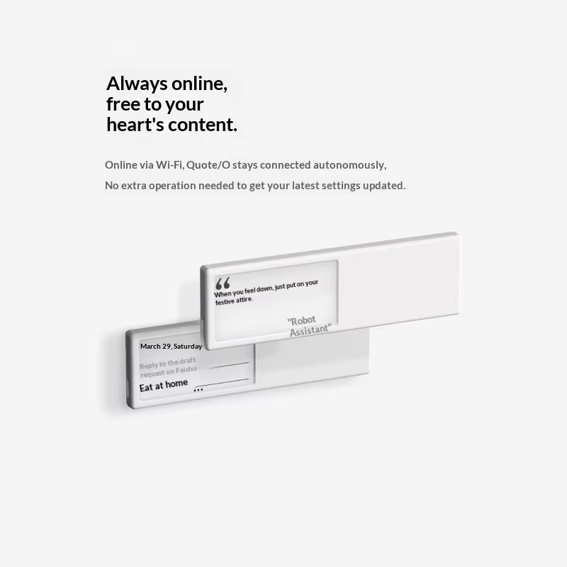 Quote O Smart Wifi E Ink Displ - đánh giá và giá Desk Setup Gifts