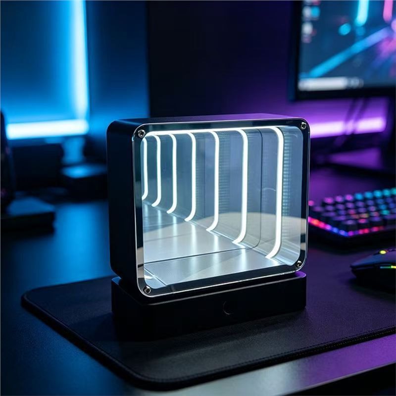 A02F-4D Tunnel Night Rechargea - đánh giá và giá Desk Setup For Gaming