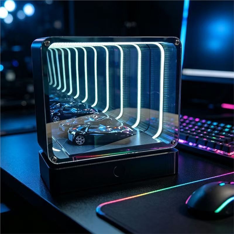 A02F-4D Tunnel Night Rechargea - đánh giá và giá Desk Setup For Gaming