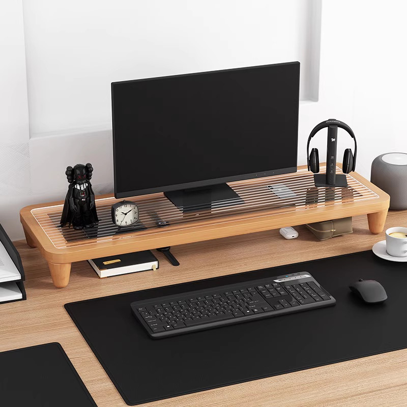 Desk Riser Monitor Stand with  - đánh giá và giá Monitor Riser Wood