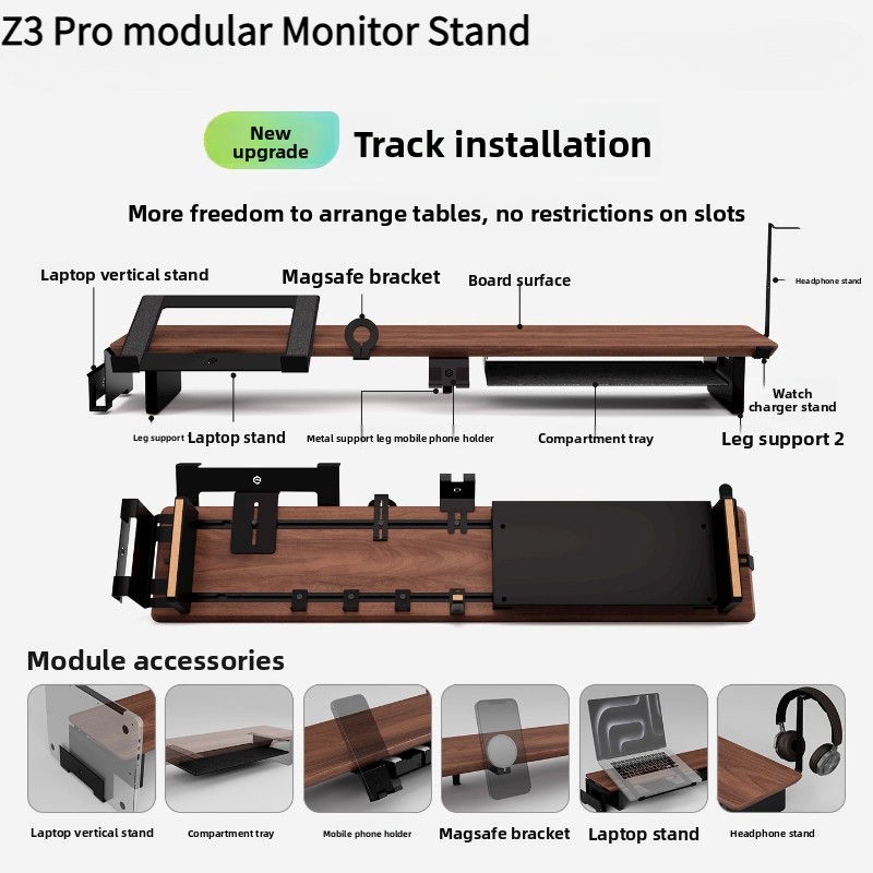 Z3 Pro Modular Monitor Riser S - đánh giá và giá Monitor Riser Wood