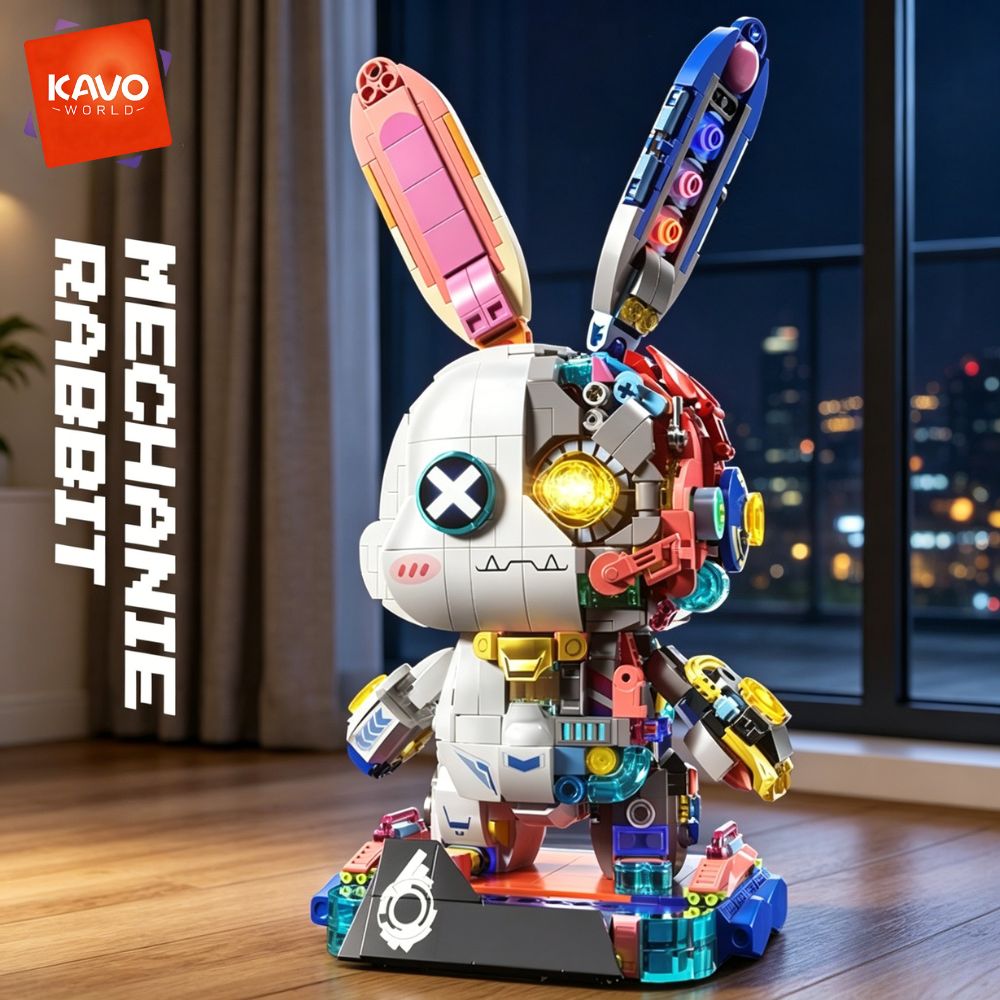 KAVOWORLD 1377PCS Robot Rabbit - đánh giá và giá Desk Setup Gifts