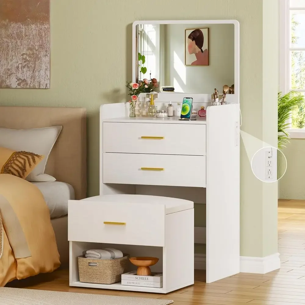 3-in-1 Vanity Desk with Flip-U - đánh giá và giá Desk Vanity Setup