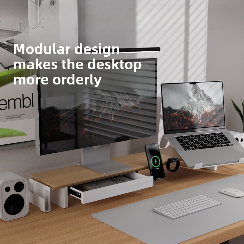 Modern Solid Wood Monitor Stan - đánh giá và giá Monitor Riser Wood