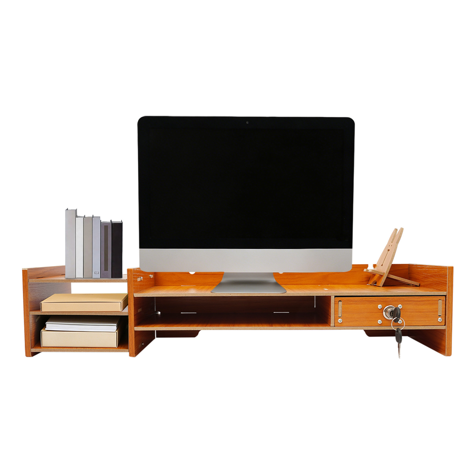 Mdf Ergonomic Monitor Stand Ri - đánh giá và giá Monitor Riser Wood