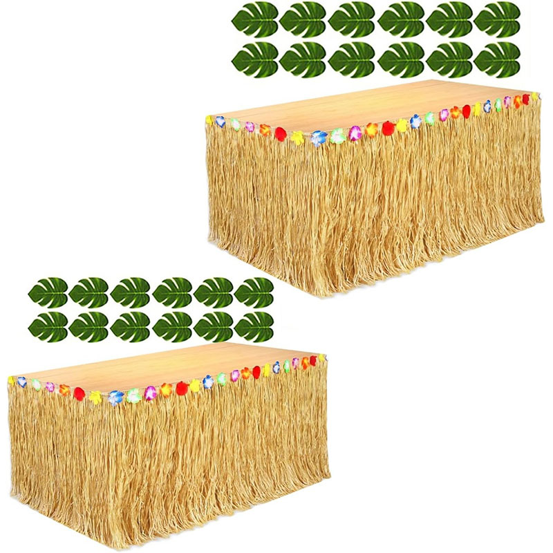 100/200cm Hawaiian Luau Hibisc - đánh giá và giá Desk Setup Green