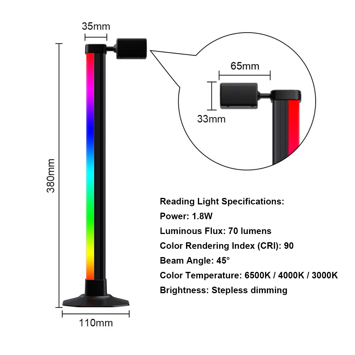 Smart Light Bar LED RGB Music  - đánh giá và giá Desk Setup With Tv