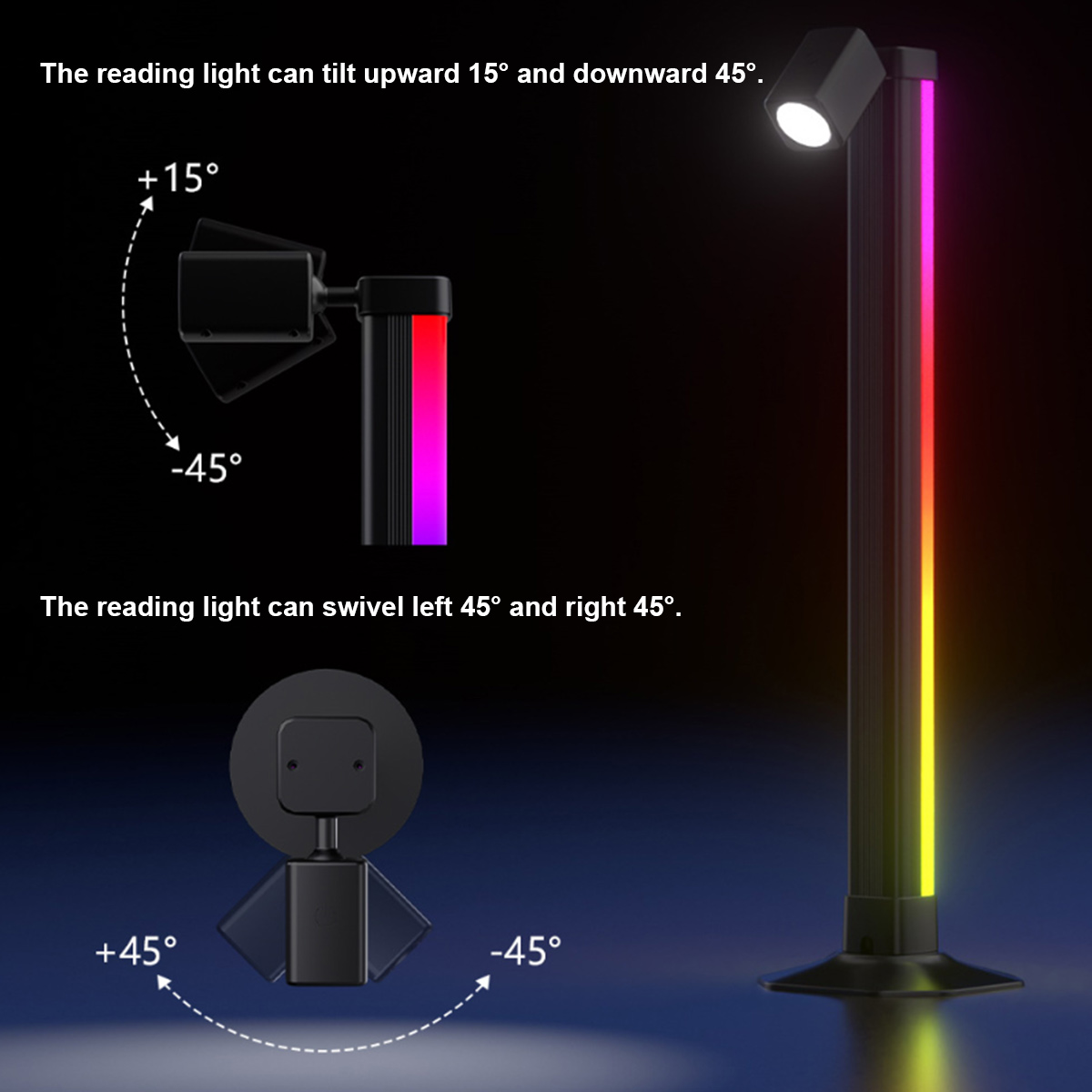 Smart Light Bar LED RGB Music  - đánh giá và giá Desk Setup With Tv