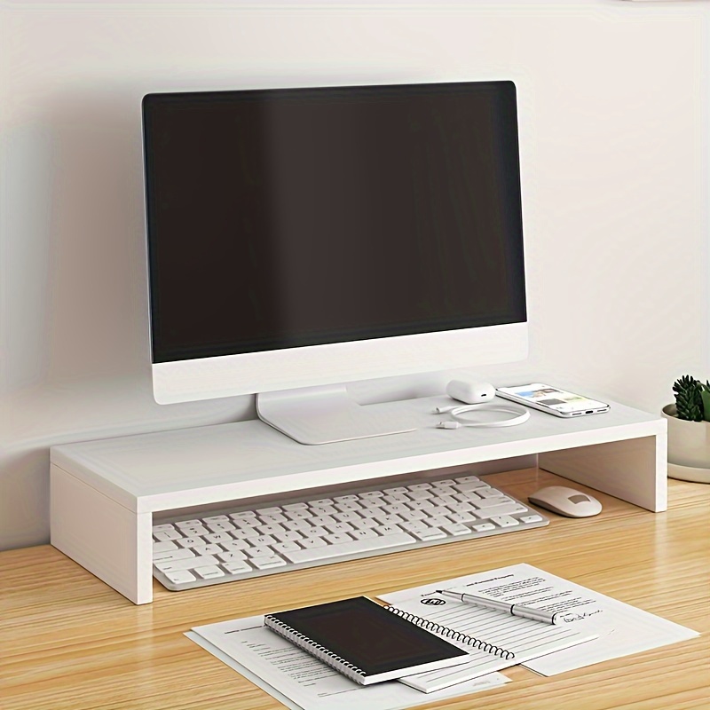 Spacious Wooden Monitor Stand  - đánh giá và giá Monitor Riser Wood