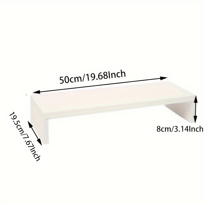 Spacious Wooden Monitor Stand  - đánh giá và giá Monitor Riser Wood