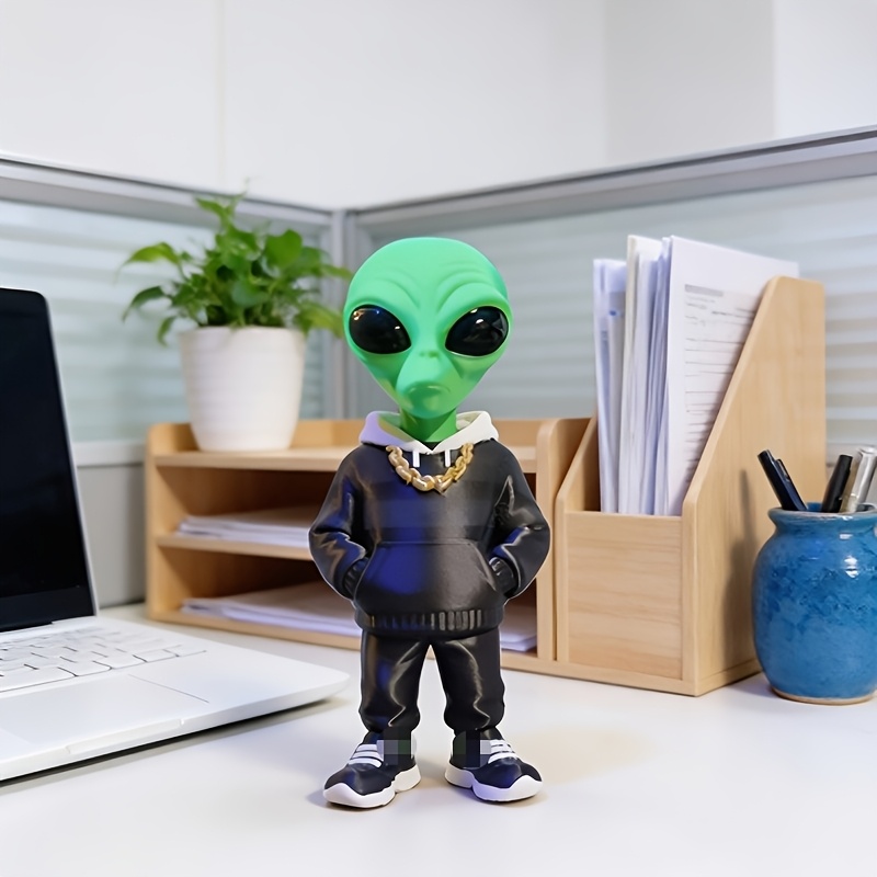 1 Piece Green Alien Figure wit - đánh giá và giá Desk Setup Green