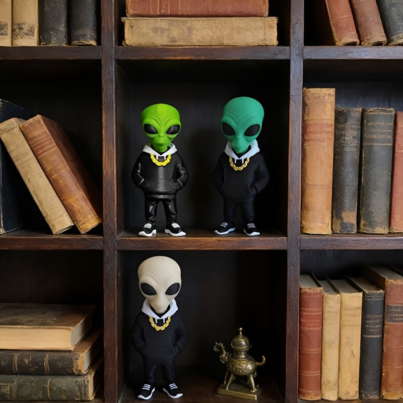 1 Piece Green Alien Figure wit - đánh giá và giá Desk Setup Green