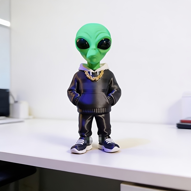1 Piece Green Alien Figure wit - đánh giá và giá Desk Setup Green